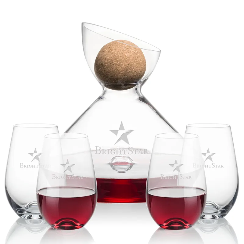 Carafe & 4 Stemless