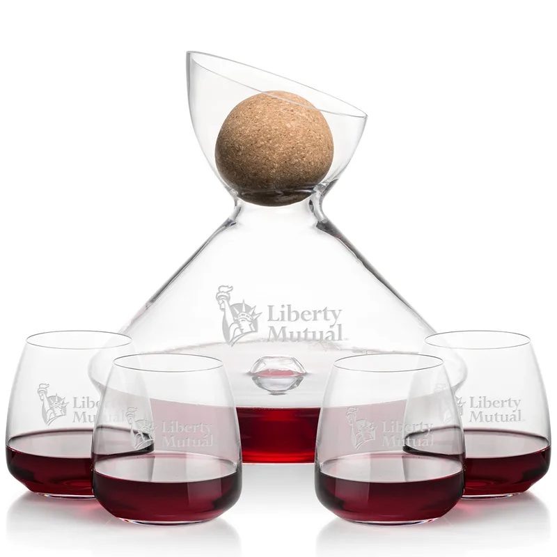 Carafe & 4 Stemless