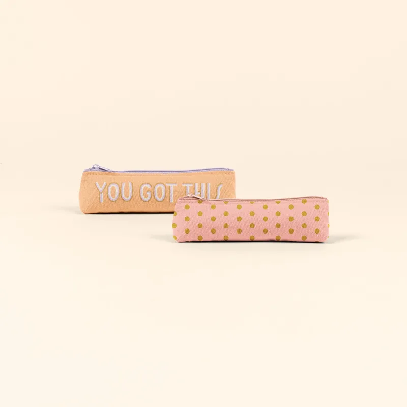 Fiddlesticks Small Colored Canvas Pouch
