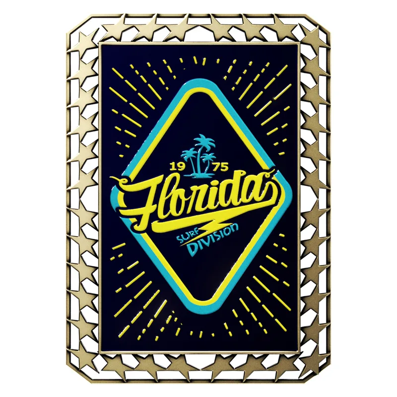 Vibraprint® Bright Star Border Rectangle Insert Medallions (3-1/2") view 3