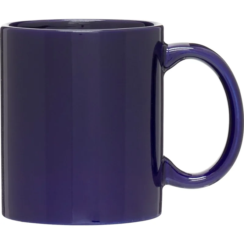 11 oz C-Handle Ceramic Mug (Cobalt Blue) view 2