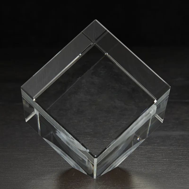 Extra Large Jewel Cube 3D Crystal Award view 3