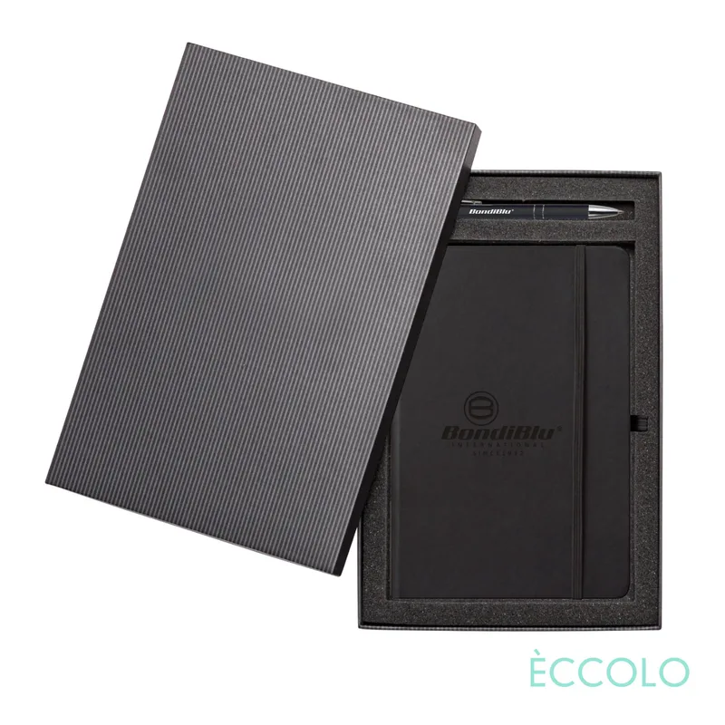 Journal & Clicker Gift Set, Black/Black