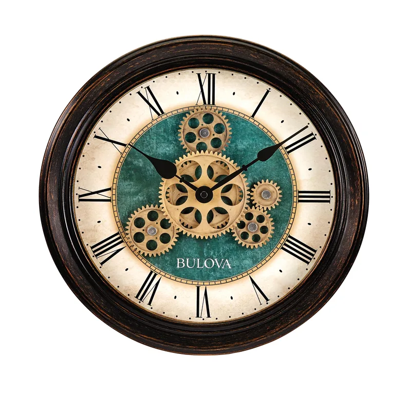 Bulova Clocks The Industrial Motion Wall Clock