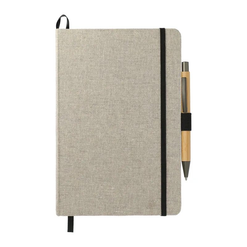 5.5'' x 8.5'' Recycled Cotton Bound Journal Set view 2