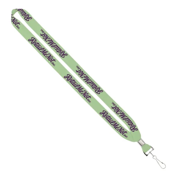 IMPORT Rush 3/4" Dye-Sublimated Lanyard with Silver Crimp & Split-Ring view 4