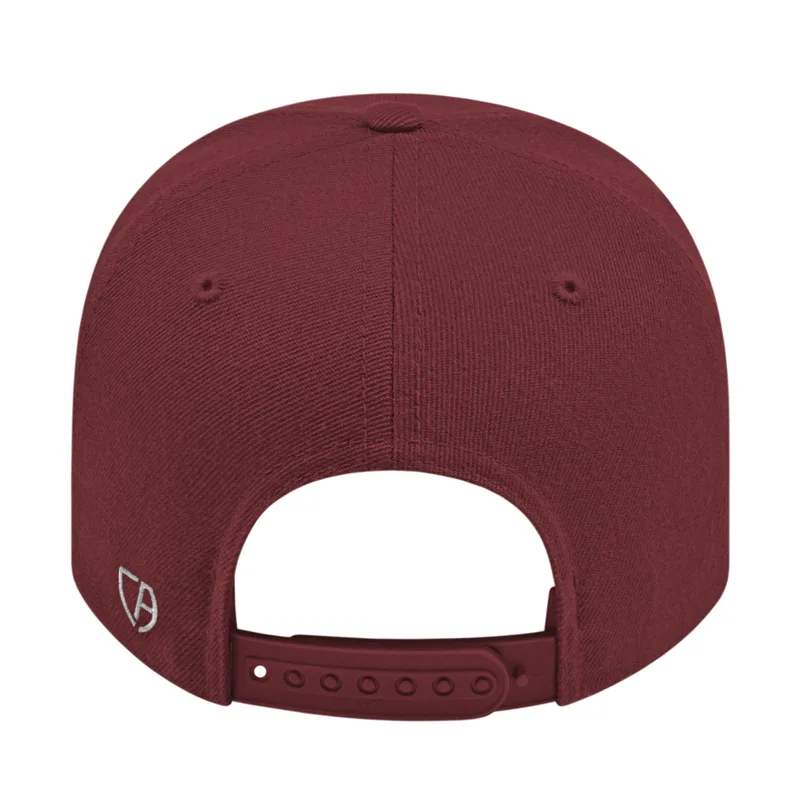 Maroon Red Blank Back
