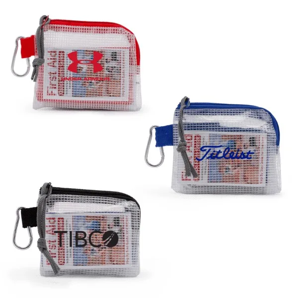 Golf Safety & First Aid Kit in a Zippered Clear Nylon Bag
