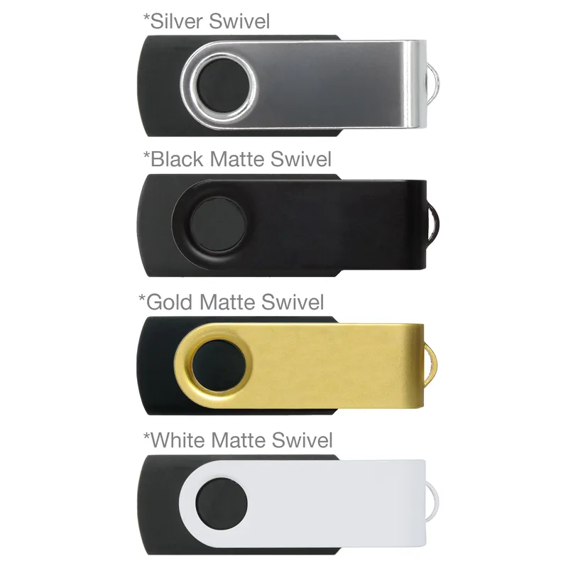 iClick® Silver Swivel USB Flash Drive 16GB view 5
