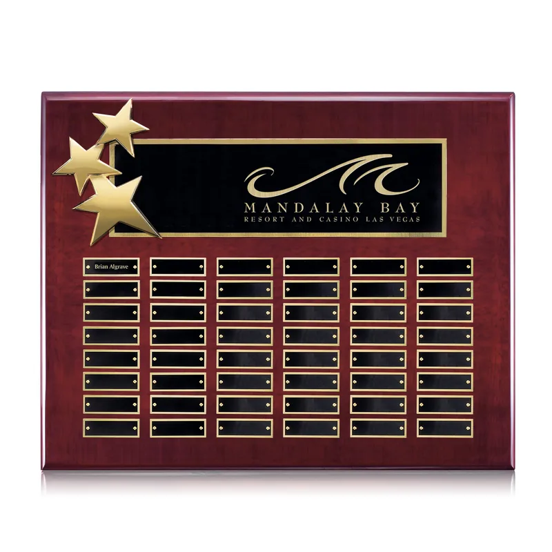Rosewood, Gold, 48 Plate