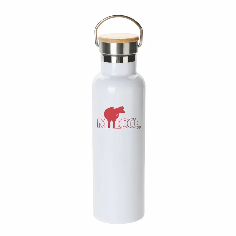 20oz Bamboo Top SS Vacuum Bottle view 4