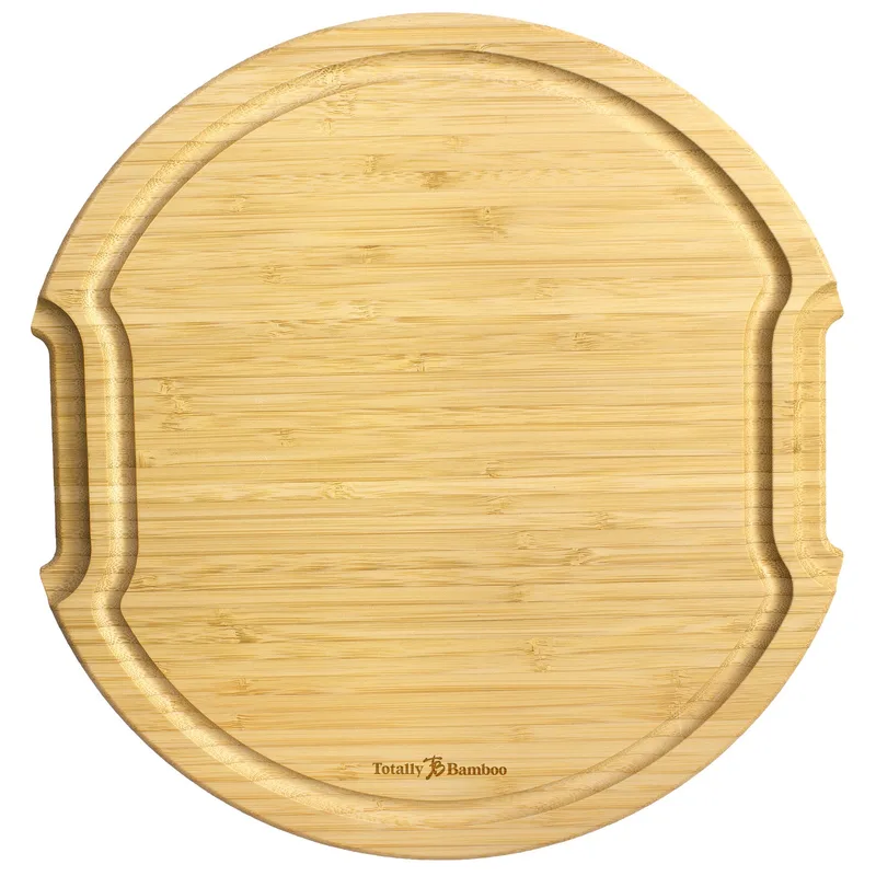 Flip, Serve & Store™ Covered Round Bamboo Charcuterie Board view 3