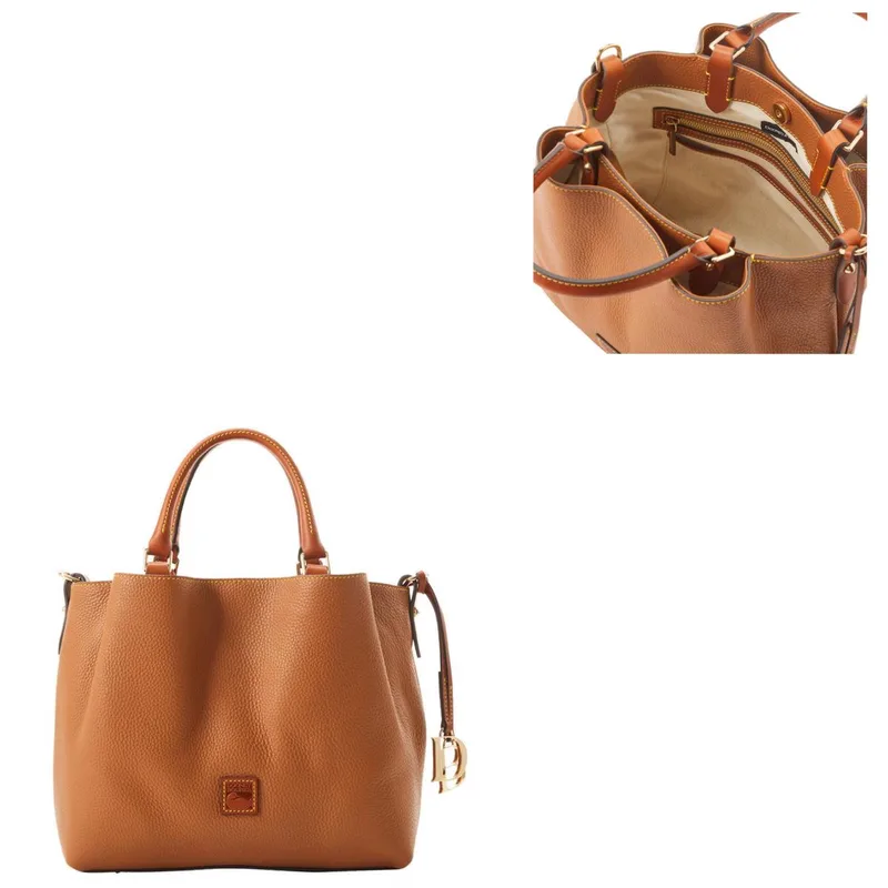 Dooney & Bourke Caramel Pebble Grain Barlow