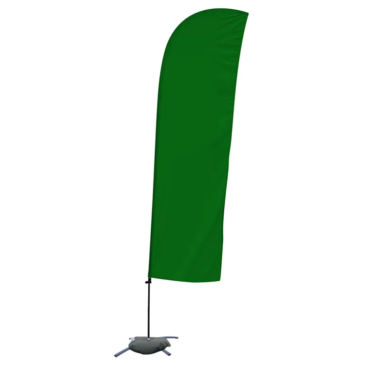 10.5' Solid-Color Blade Sail Sign Flag, 1-Sided, Scissor view 6