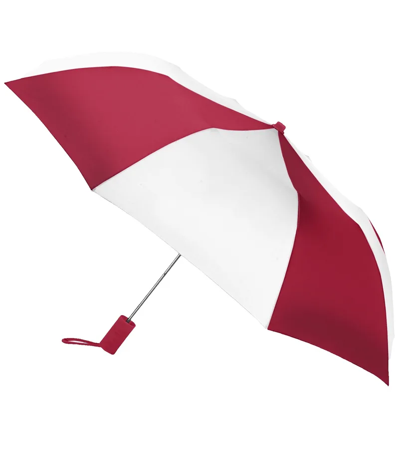 Burgundy Red/White
