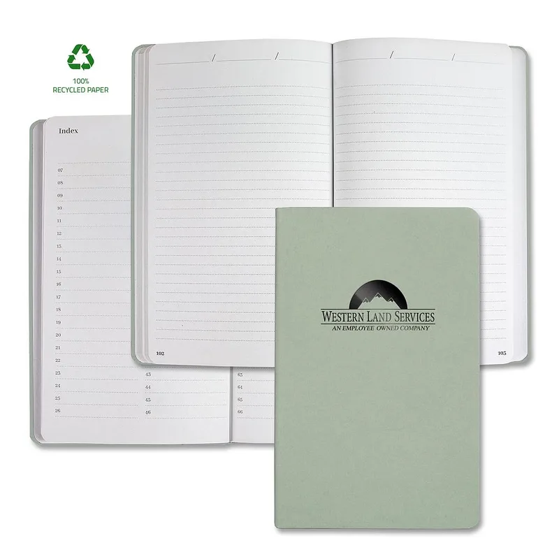Castelli Samoa ECO Indexed Recycled White Page Journal view 6