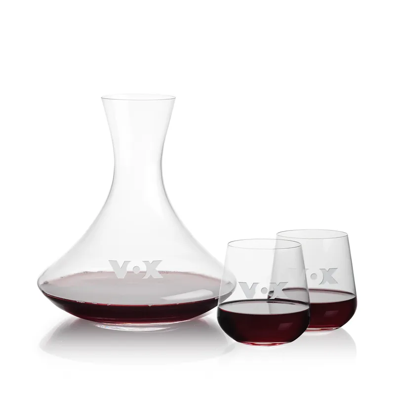Carafe Stemless Set, Howden Wine Set, Carafe & 2 Stemless