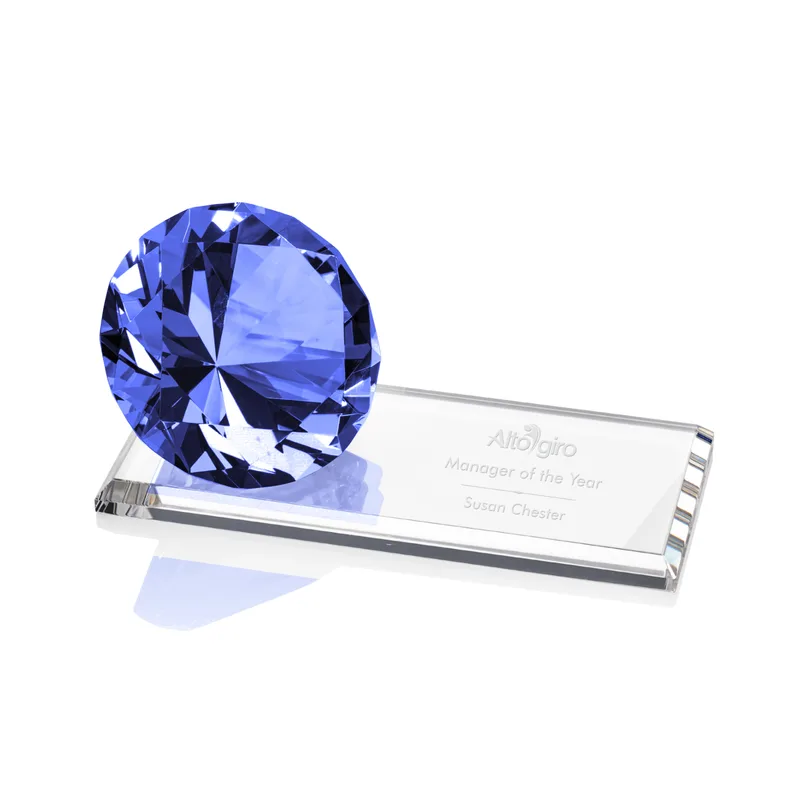 Sapphire, 6" x 3"