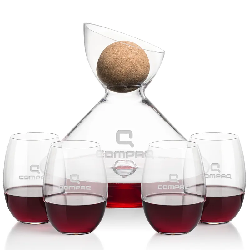 Carafe & 4 Stemless