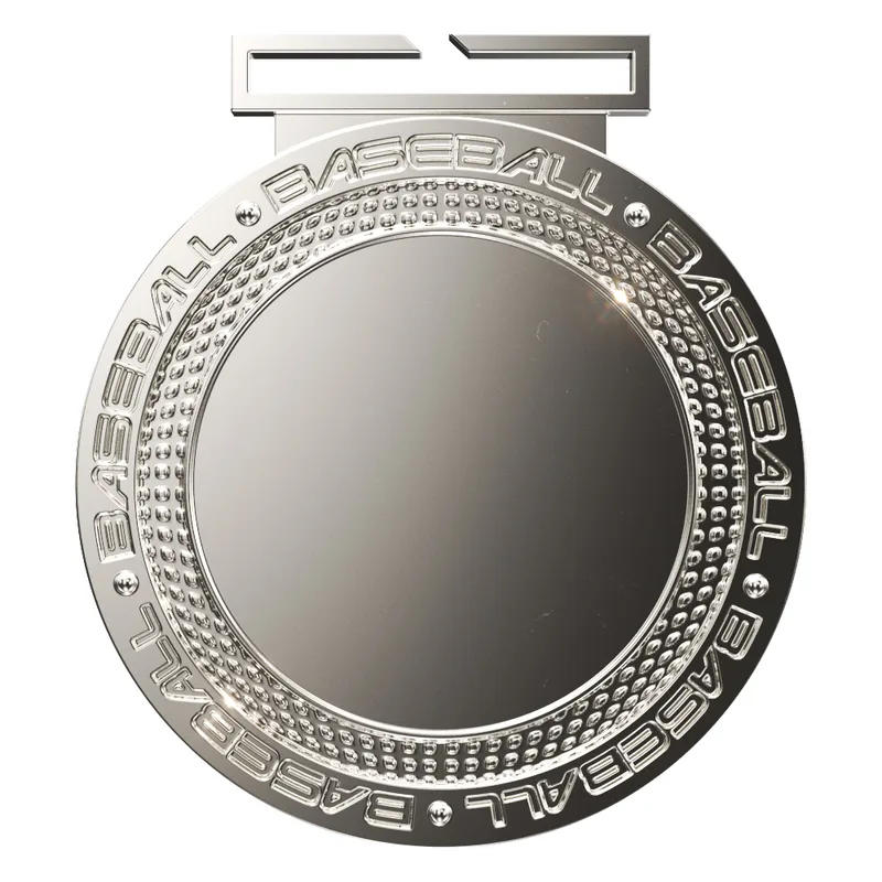 Dual Plated Baseball Medallions 3" view 2