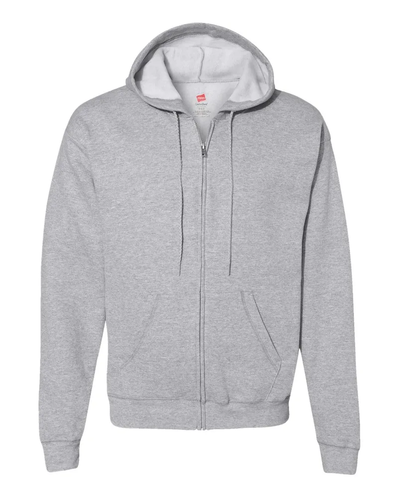 Hanes® Unisex EcoSmart® Full-Zip Hooded Sweatshirt view 6