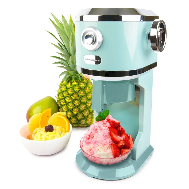 Nostalgia Classic Retro Ice And Frozen Ice Shaver Blue