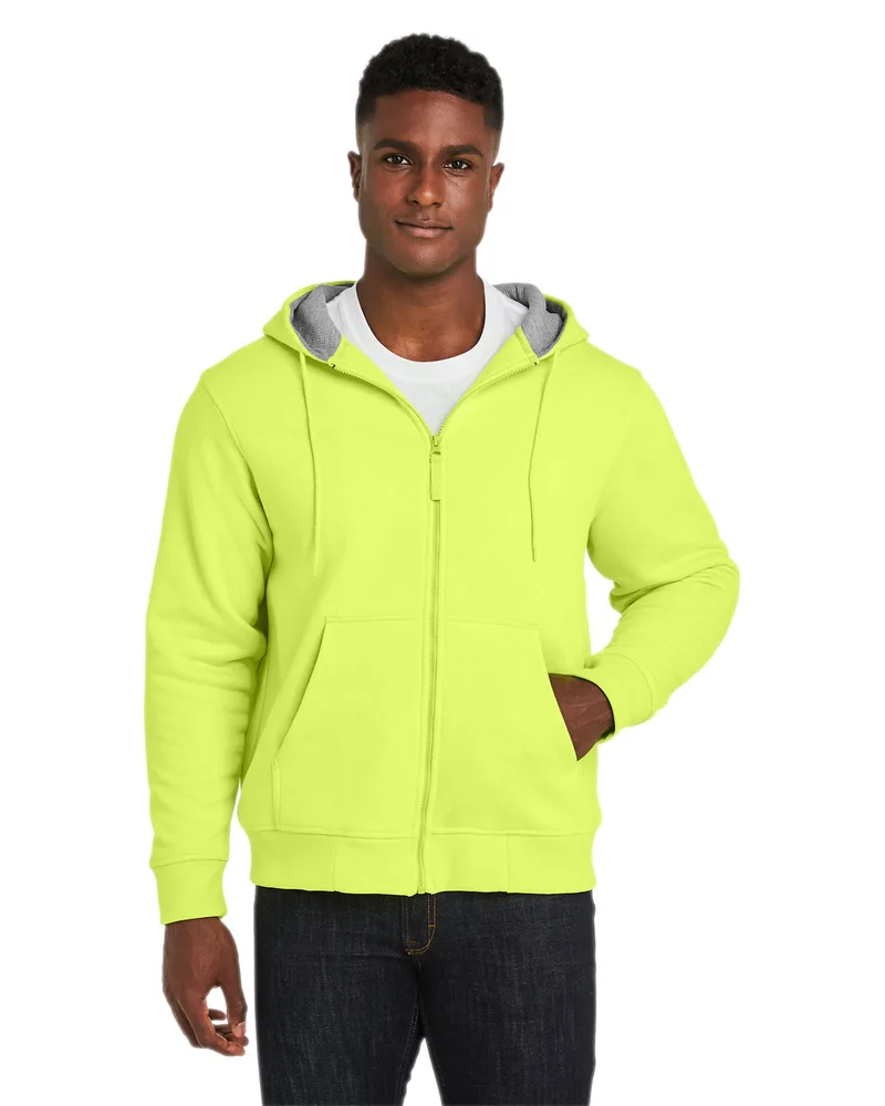 Harriton Unisex Tall ClimaBloc™ Lined Heavyweight Hooded Sweatshirt view 4