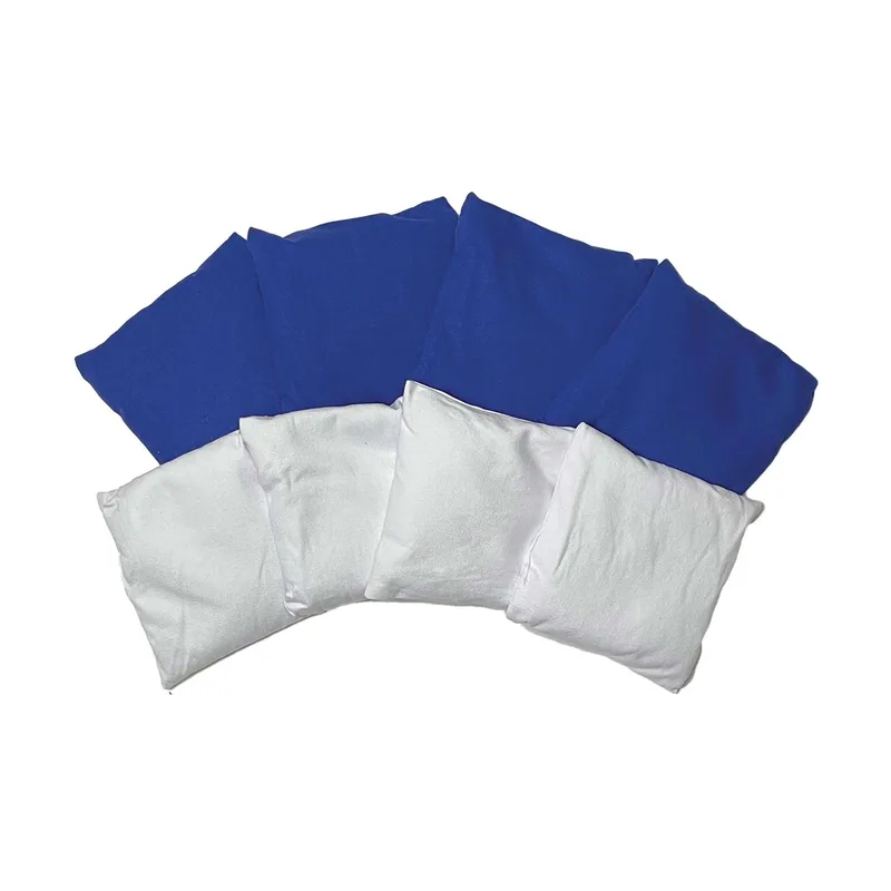 Portable Cornhole, 4 Royal & White Bean Bags view 2
