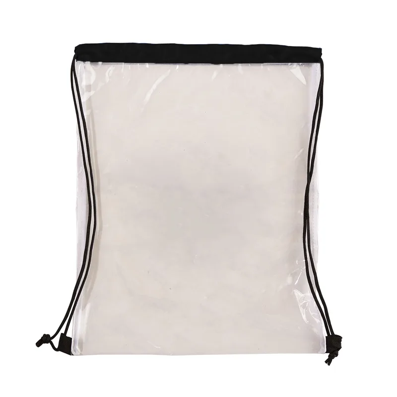Clear Vinyl Drawstring Bag view 2