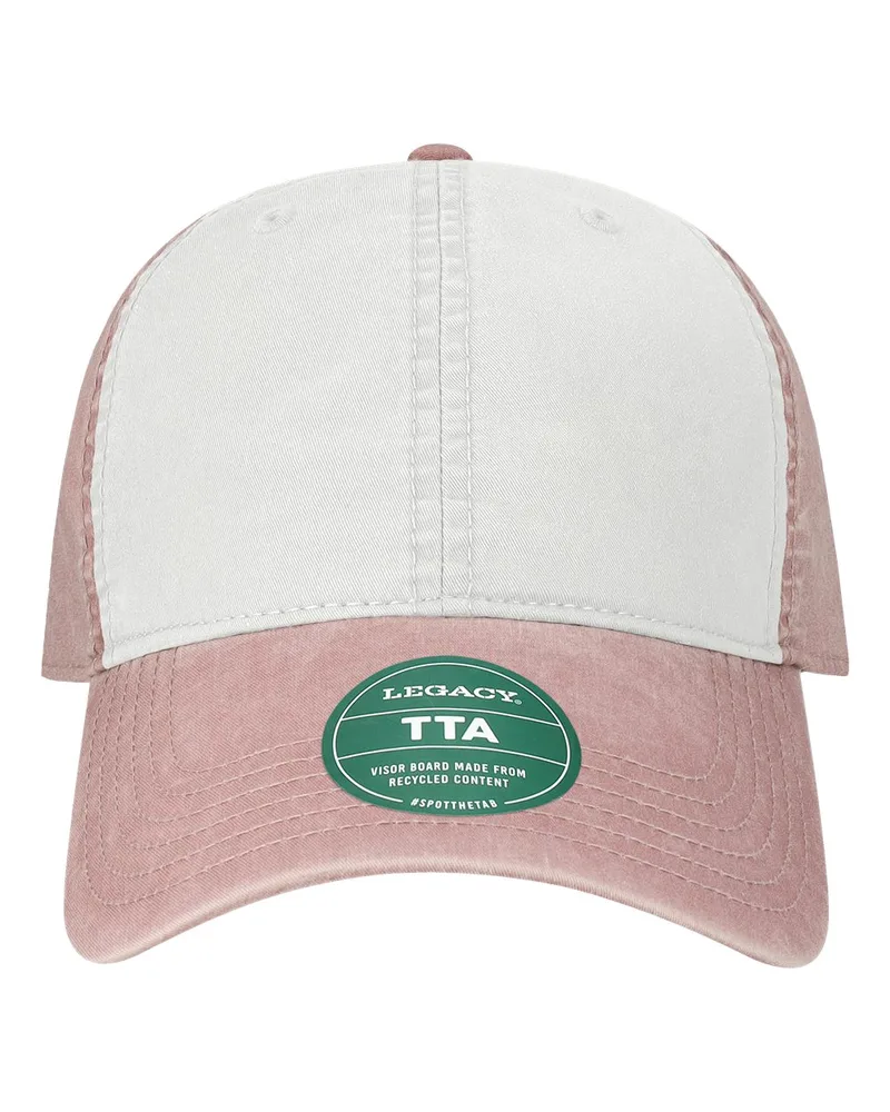 White/Dusty Rose Pink