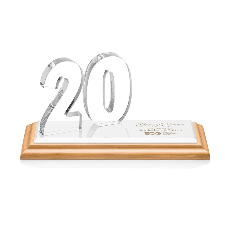 Deep Etch, Bamboo, White, 20 Years