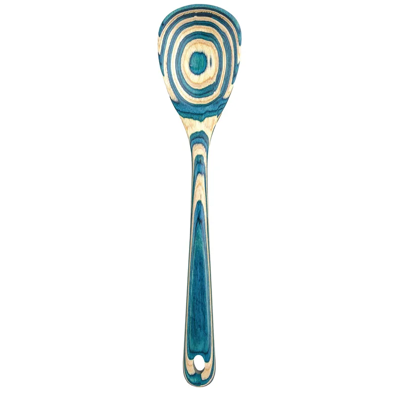 Teal Blue/Natural Wood Beige