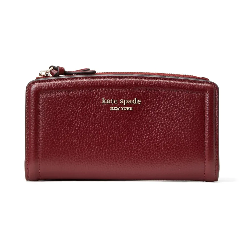 kate spade new york Knott Zip Slim Wallet - Autumnal Red