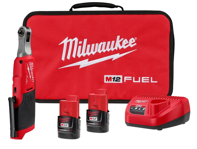 Milwaukee M12 Fuel 1/4" High Speed Ratchet Kit