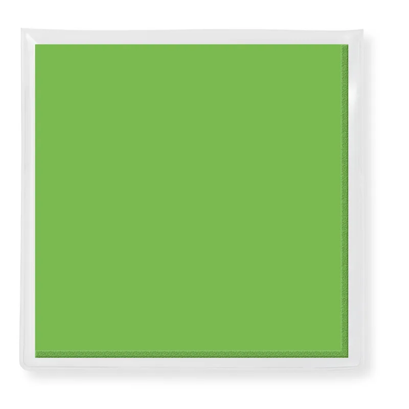 Premium 11" x 11" Spot Color Microfiber Cloth, in Clear Vinyl Pouch view 2