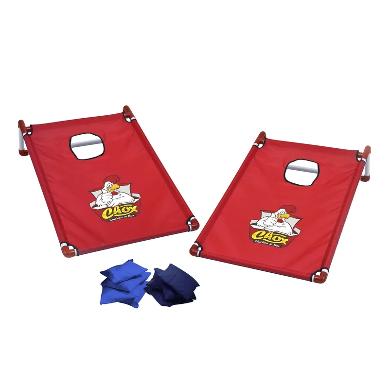 Portable Cornhole, 4 Navy & Royal Bean Bags view 7