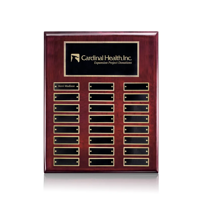 Rosewood, Gold, 24 Plate