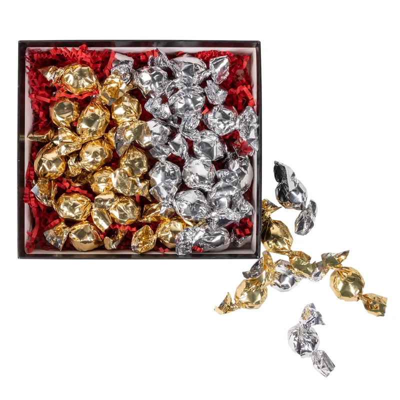 Deluxe Box with Twist Wrapped Chocolate Truffles view 2