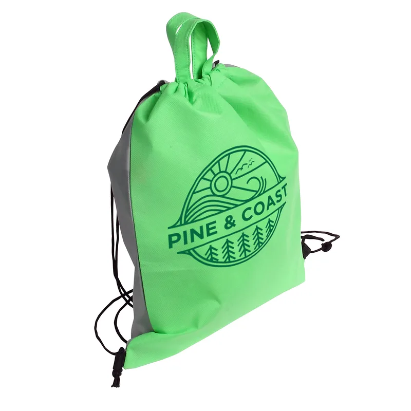 Glide Right Non-Woven Drawstring Backpack view 7