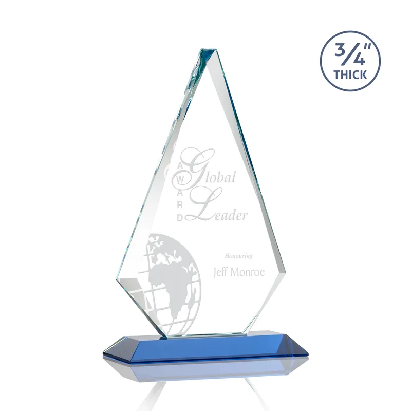 Deep Etch, Standard base, Sky Blue, 7" x 11.25"