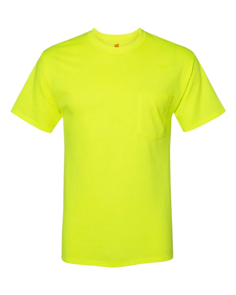 Hanes® Unisex Workwear Pocket Short Sleeve T-Shirt view 5