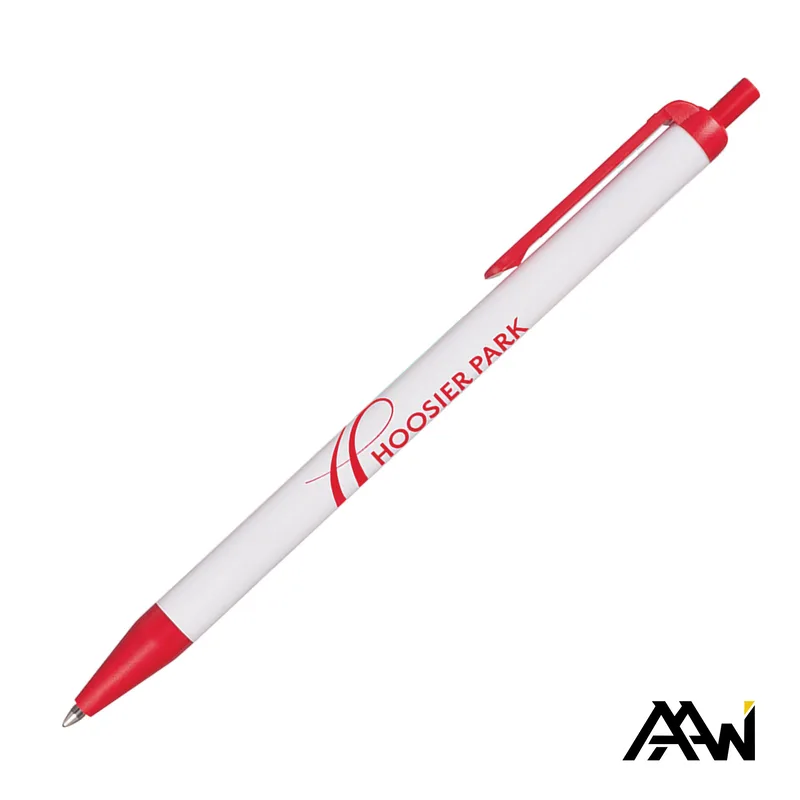 White / Matte Red