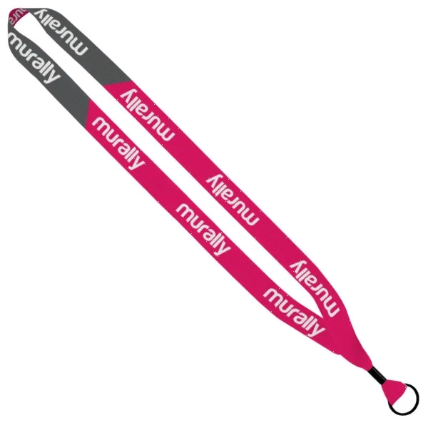 3/4" Recycled Dye-Sublimated Waffle Weave Lanyard view 2