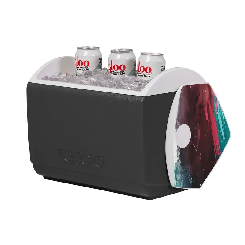 IGLOO Playmate Elite Cooler Decals on Lid view 2
