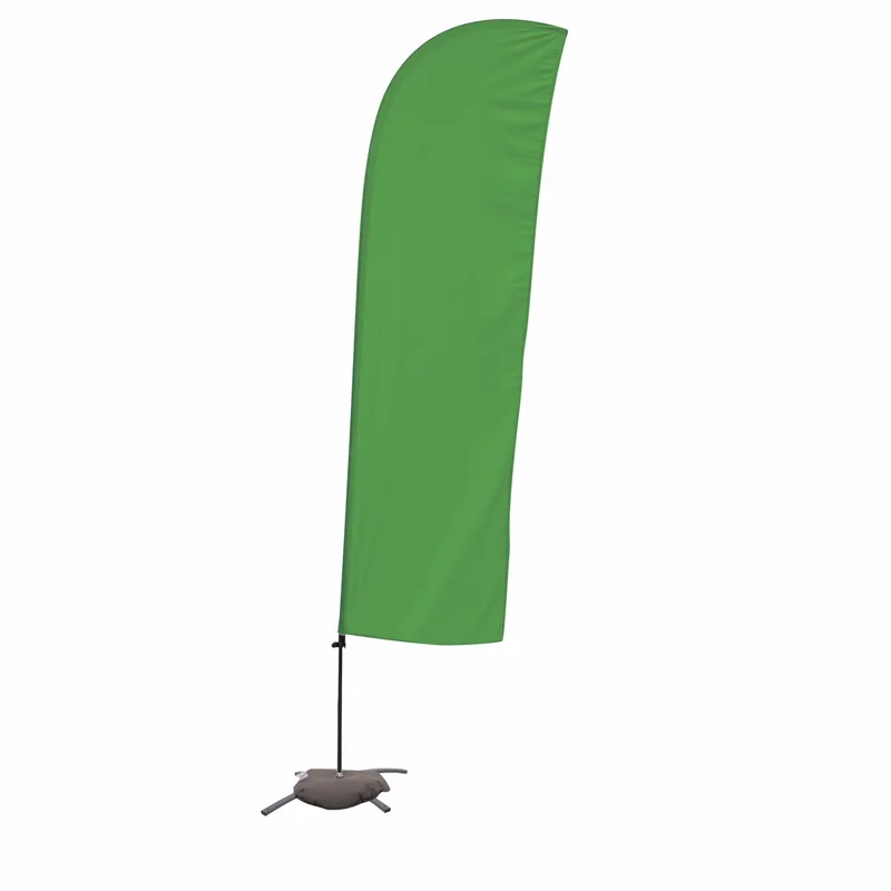 10.5' Solid-Color Blade Sail Sign Flag, 1-Sided, Scissor view 7