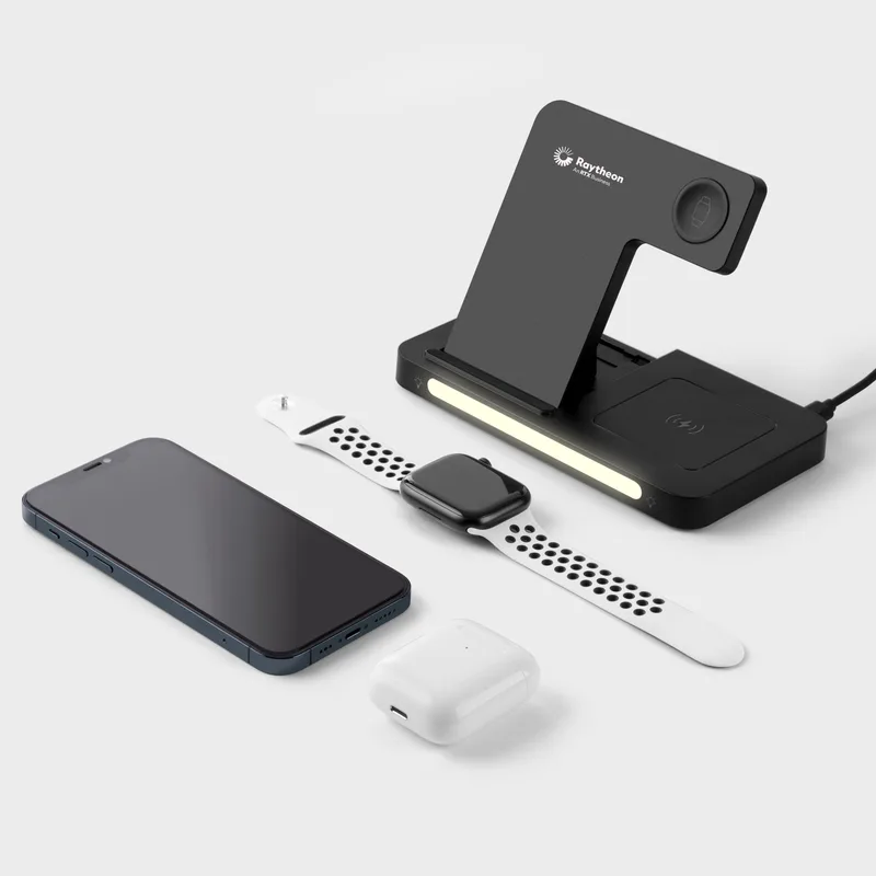 3-in-1 Wireless Charging Station with Adjustable Light view 6