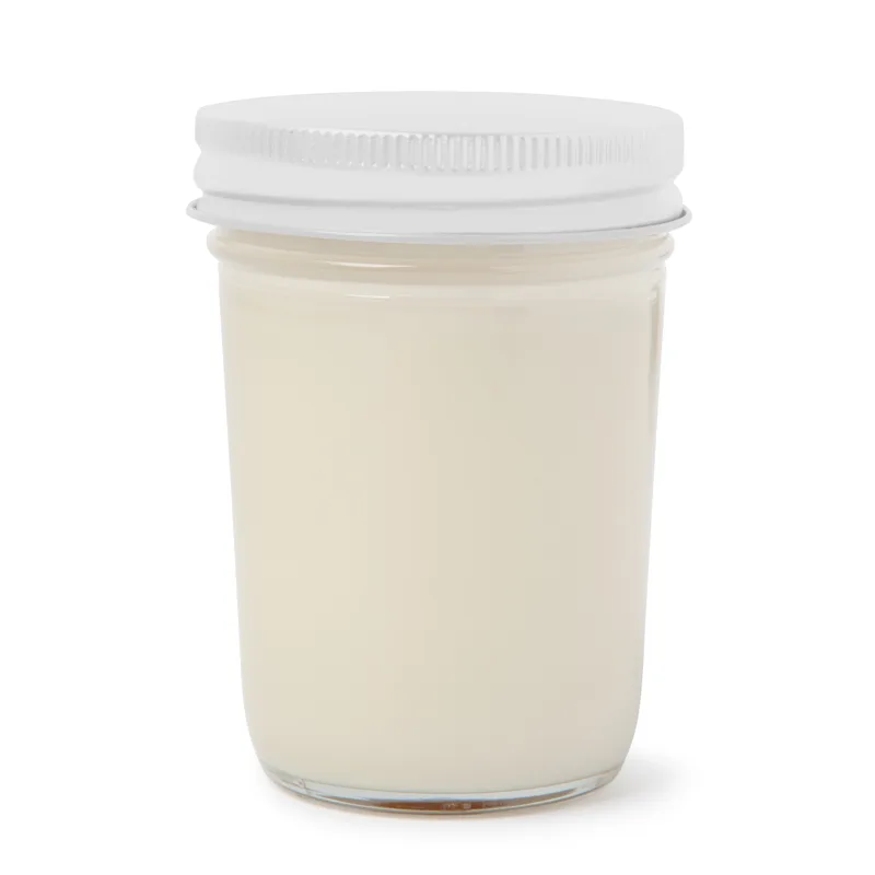 White Blank Close Lid View