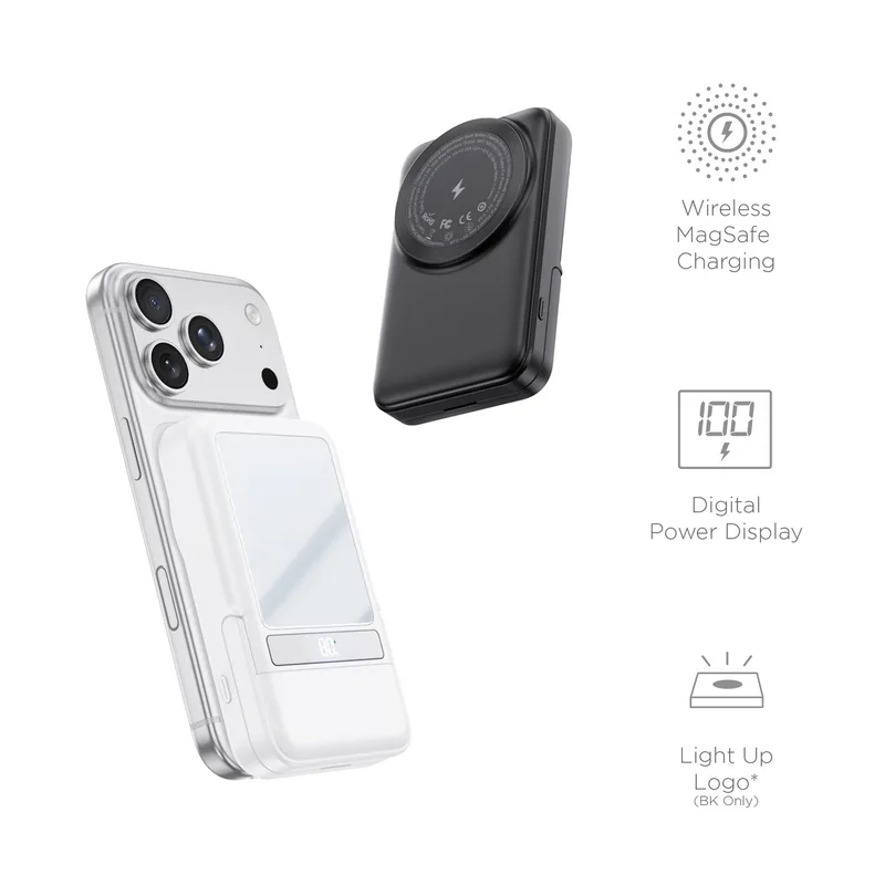 Arcadia, 7700 mAh Wireless Power Bank with TWS Earphones view 3