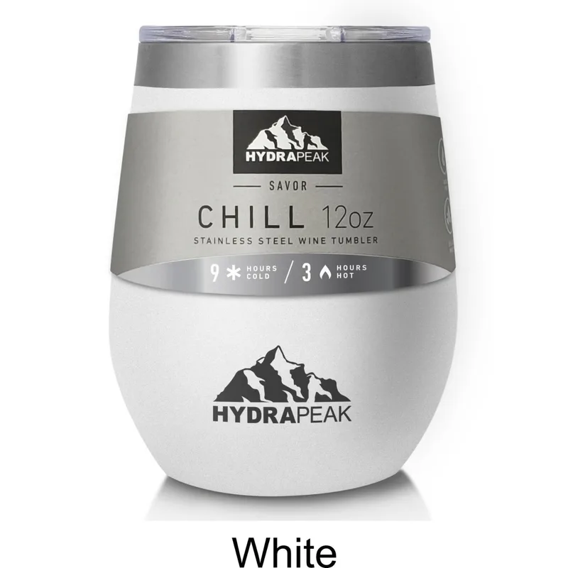 12 oz Hydrapeak® Stainless Steel Insulated Chill Stemless Tumbler view 2