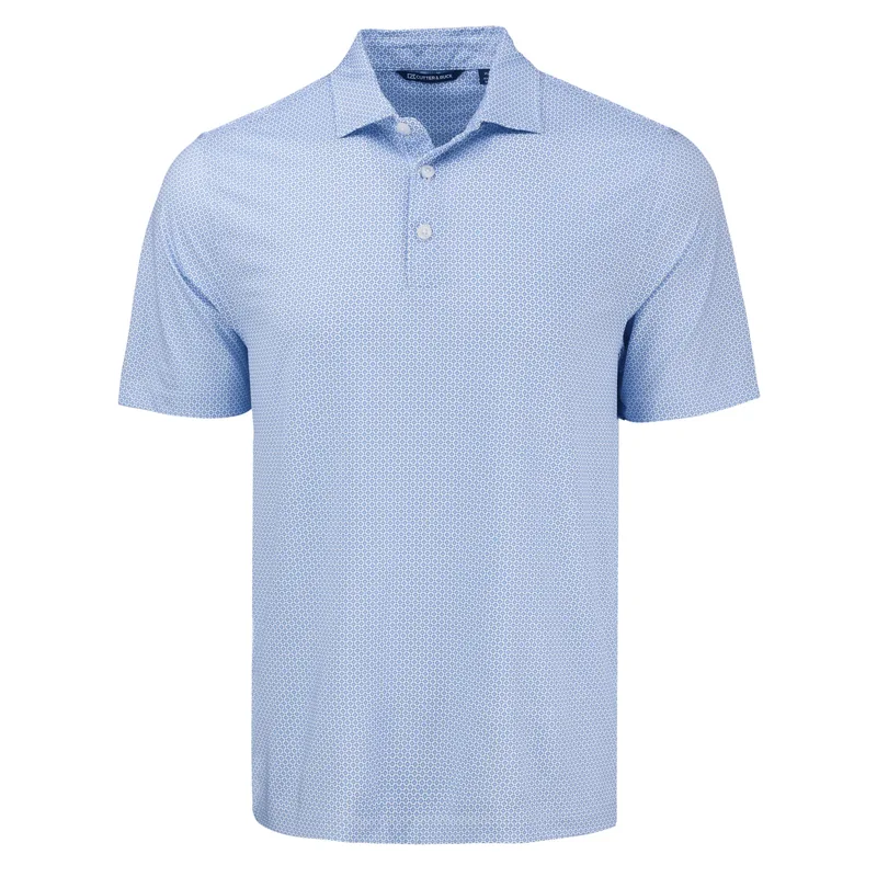 Cutter & Buck Pike Eco Diamond Dot Print Recycled Mens Polo view 7